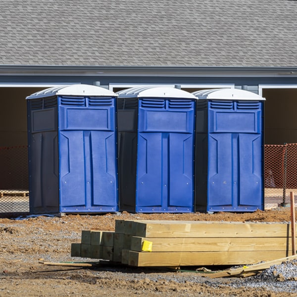 what is the expected delivery and pickup timeframe for the porta potties in Centenary SC